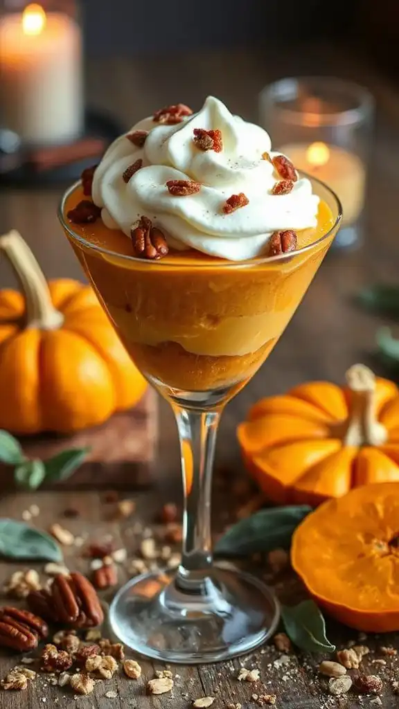 pumpkin cream layered dessert