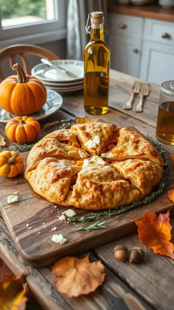 pumpkin feta greek pastry