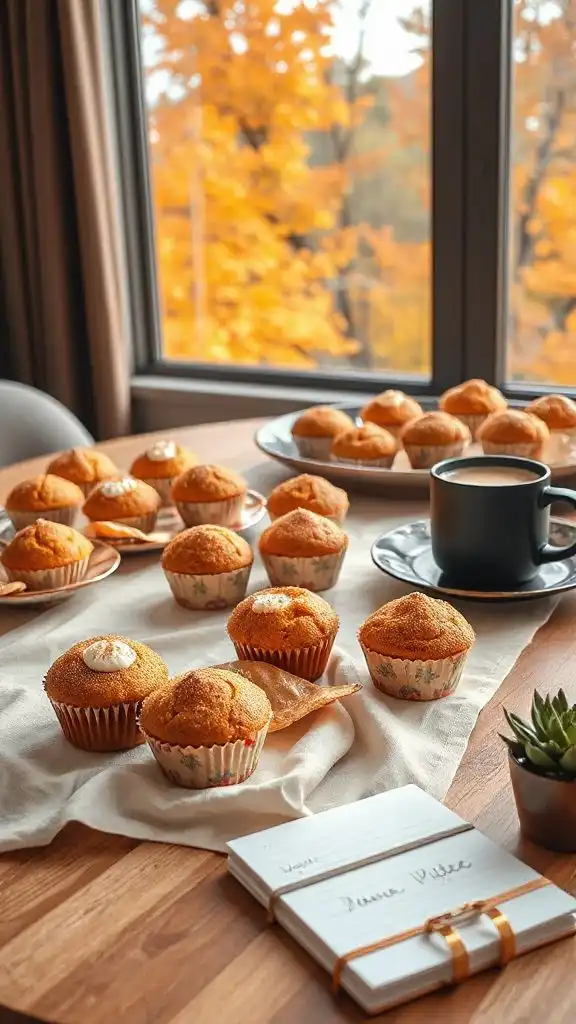 pumpkin flavored coffee muffins