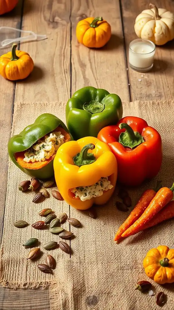 pumpkin goat cheese peppers
