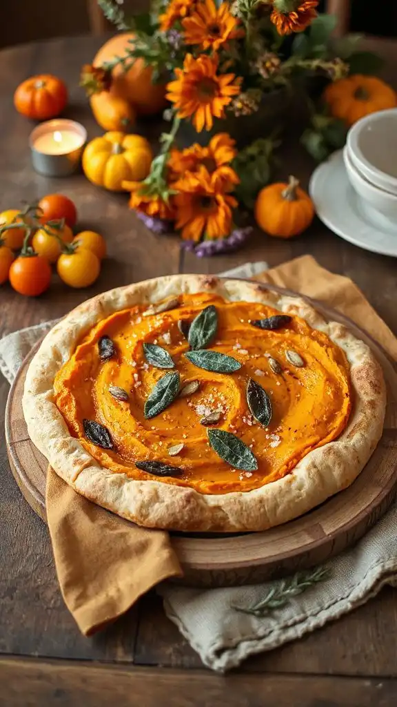pumpkin infused autumn flatbread delight pumpkin infused autumn flatbread delight