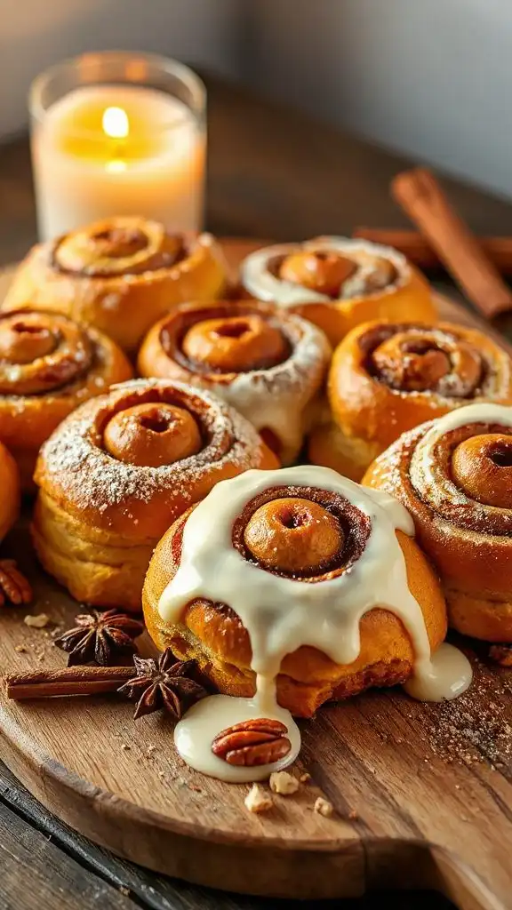 pumpkin infused cinnamon rolls recipe