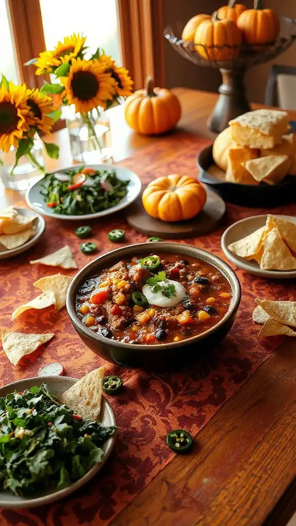 pumpkin infused southern chili delight