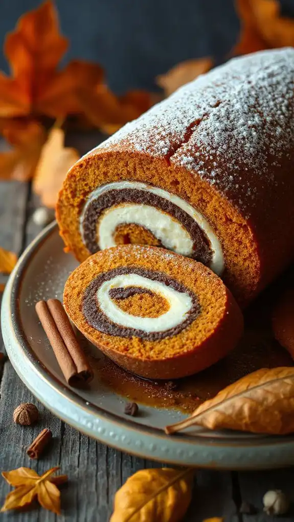pumpkin latte dessert roll