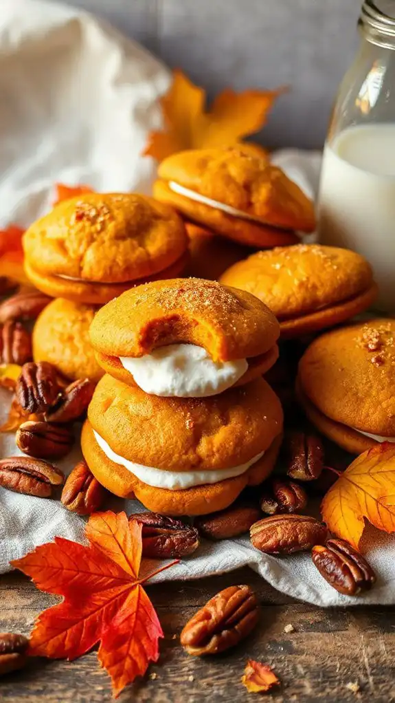 pumpkin maple whoopie pies