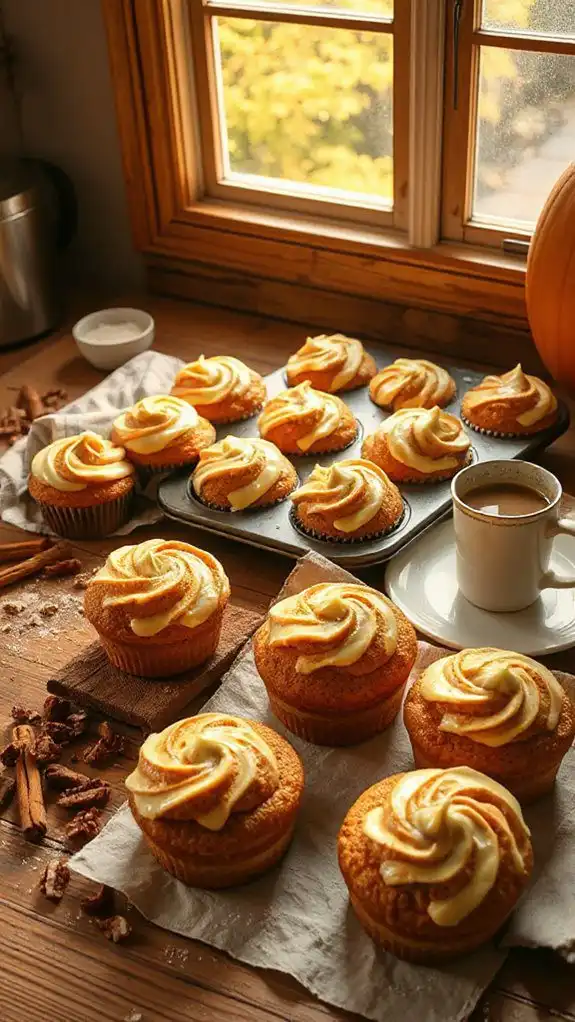 pumpkin muffins with cream cheese pumpkin muffins with cream cheese