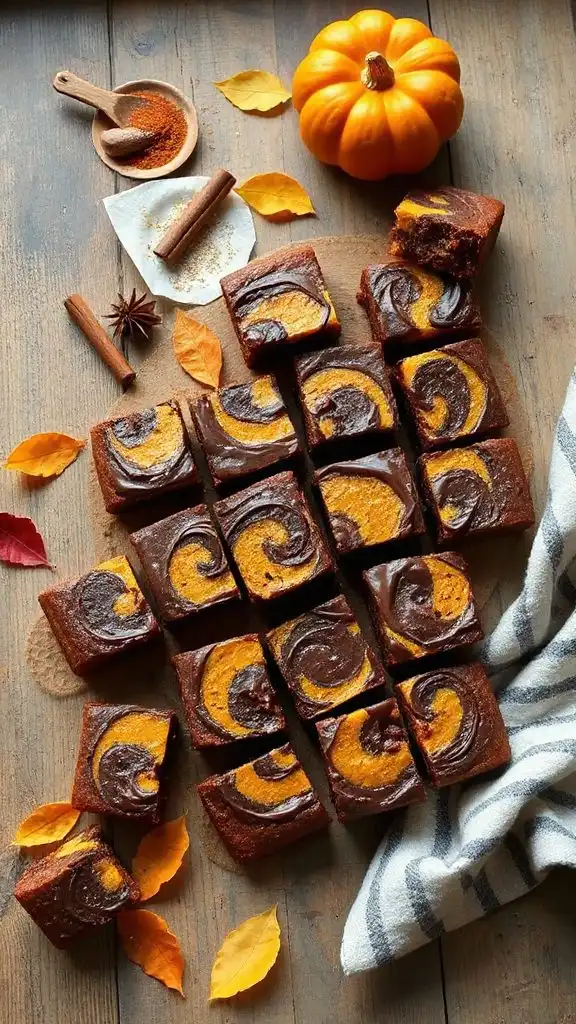 pumpkin nutella brownies recipe