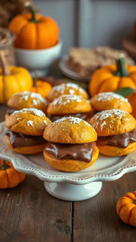 pumpkin nutella whoopie pies