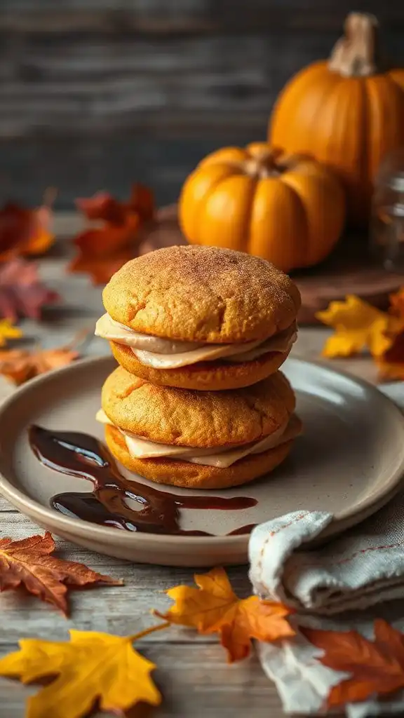 pumpkin peanut butter whoopie pies