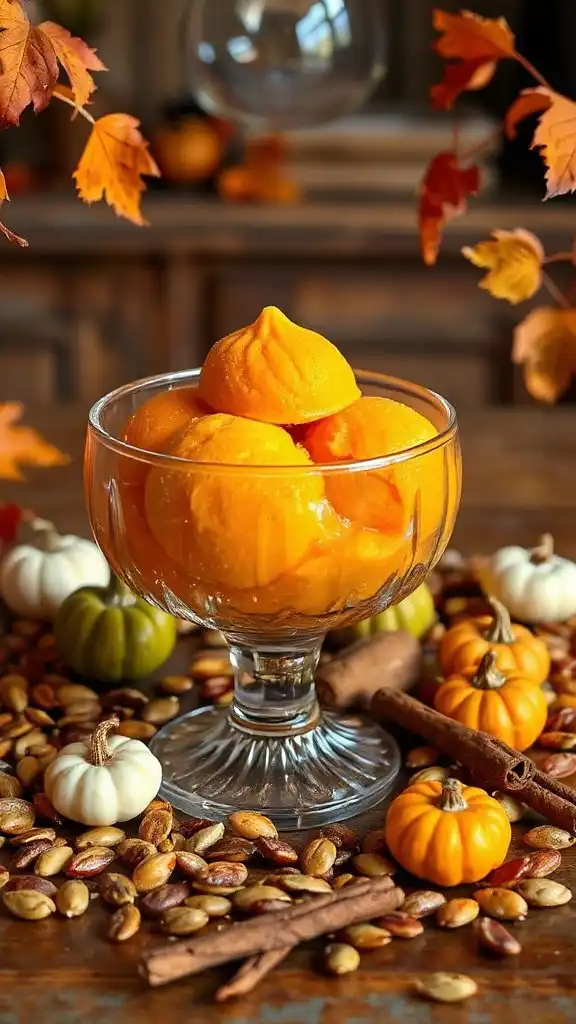 pumpkin pie inspired autumn sorbet pumpkin pie inspired autumn sorbet