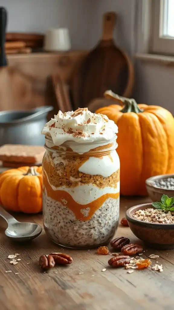 pumpkin pie overnight oats