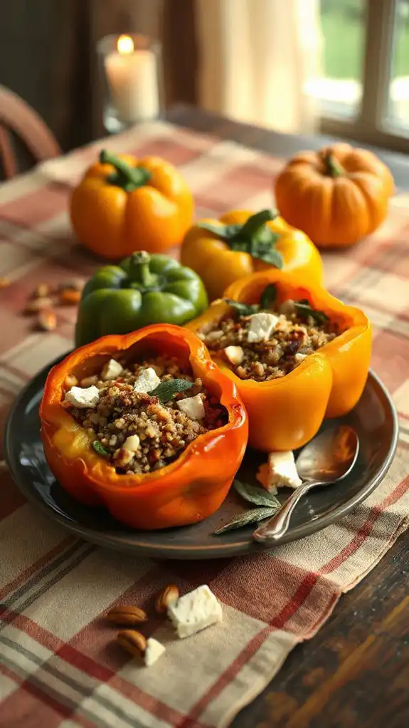 pumpkin sage stuffed peppers pumpkin sage stuffed peppers