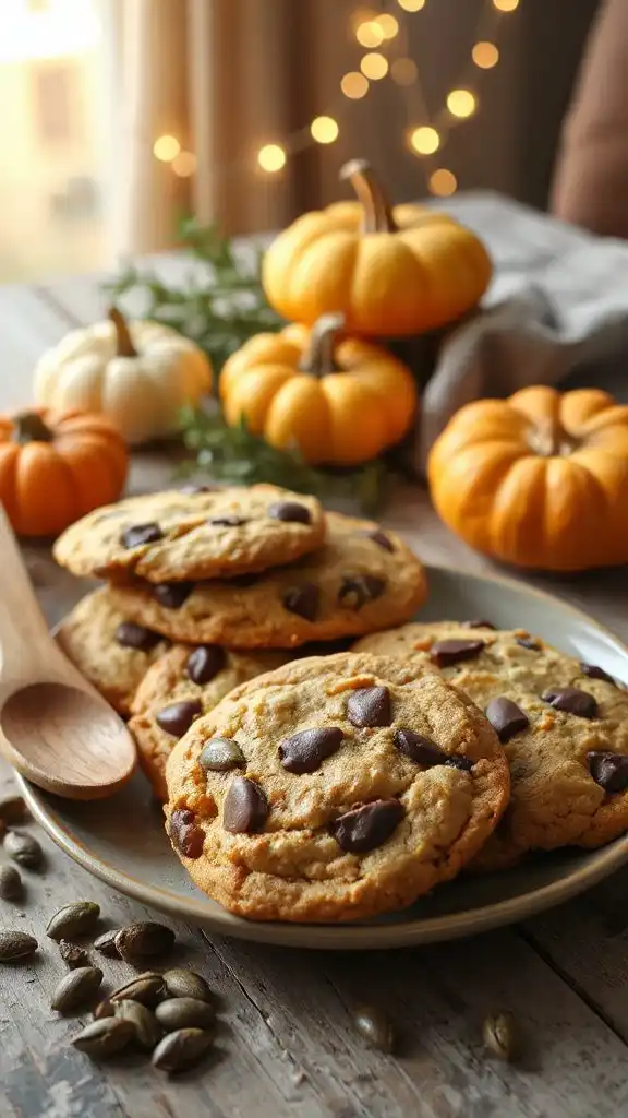 pumpkin seed chocolate chip cookies pumpkin seed chocolate chip cookies