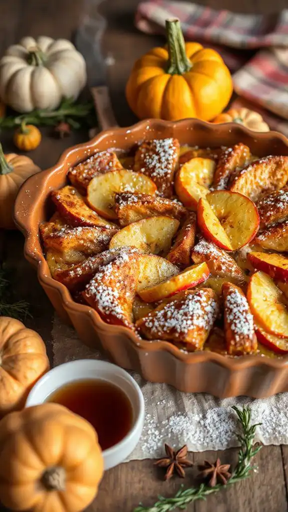 pumpkin spice apple casserole