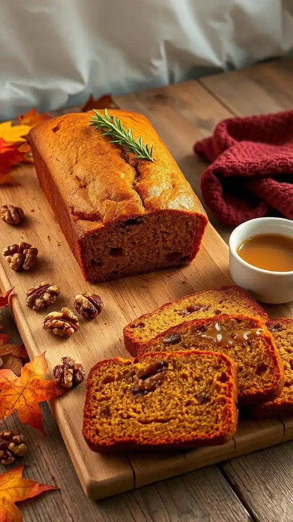 pumpkin spice banana bread