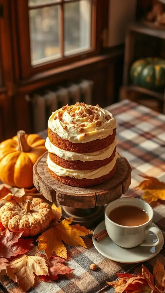 pumpkin spice brown sugar cake