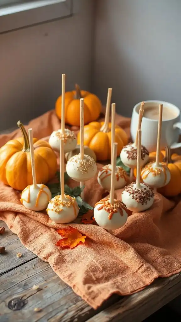 pumpkin spice cake pops