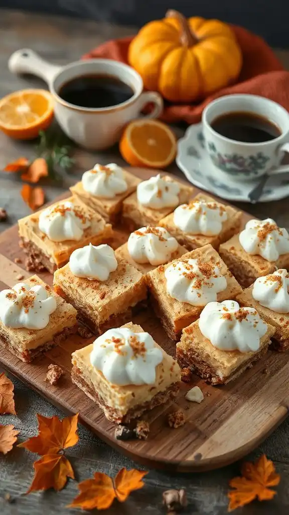 pumpkin spice cheesecake bars