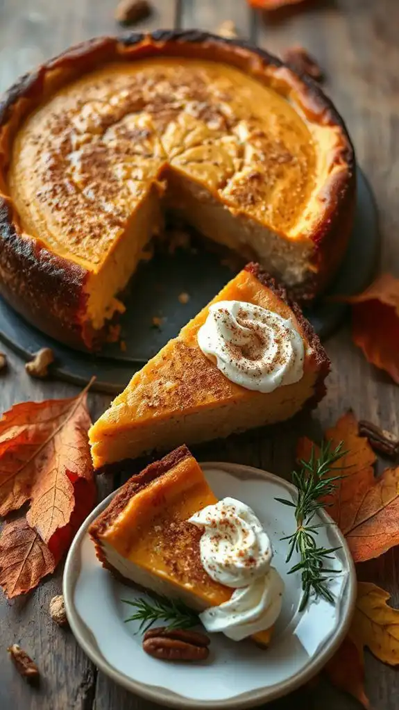 pumpkin spice cheesecake delight
