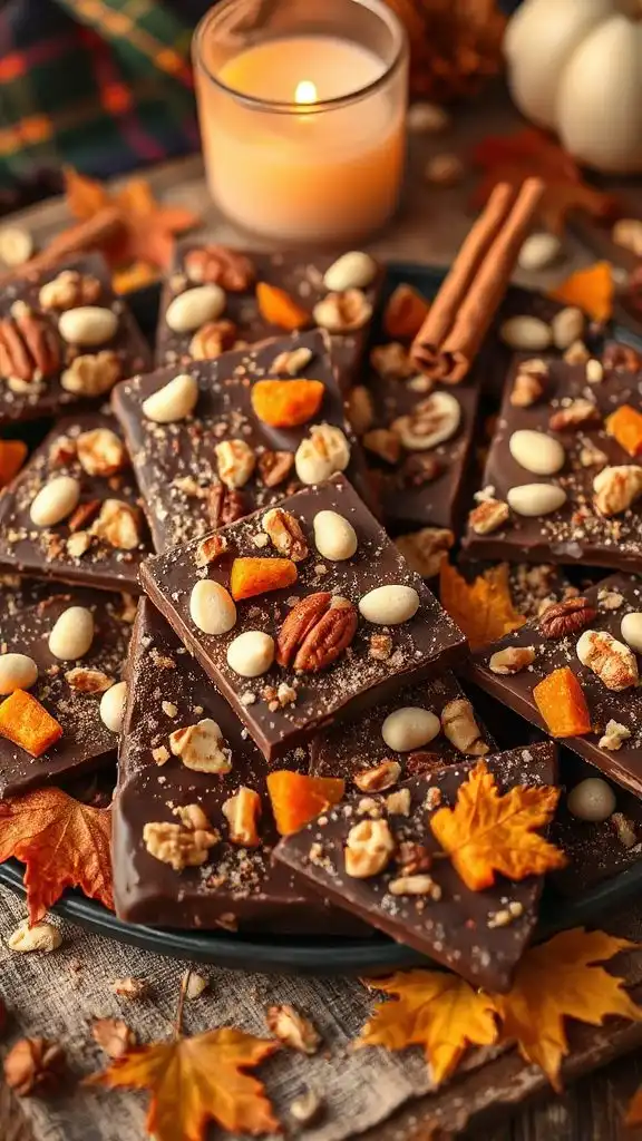 pumpkin spice chocolate bark pumpkin spice chocolate bark