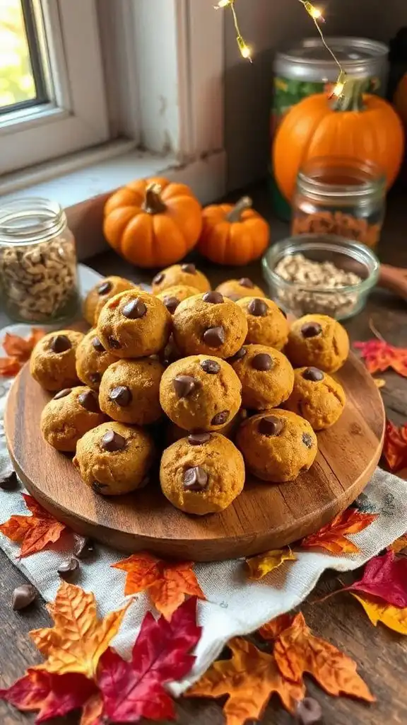 pumpkin spice chocolate bites