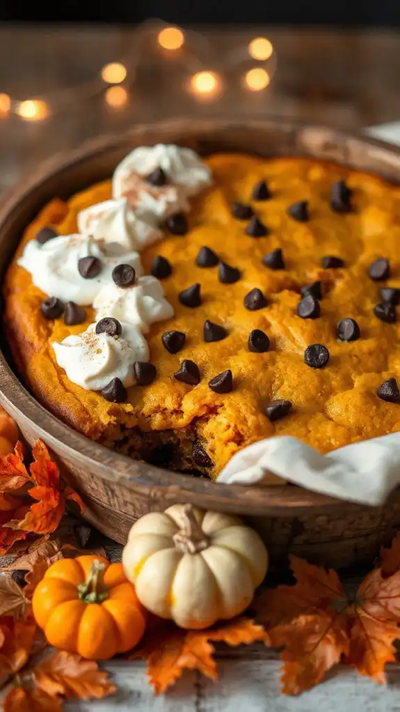 pumpkin spice chocolate dessert