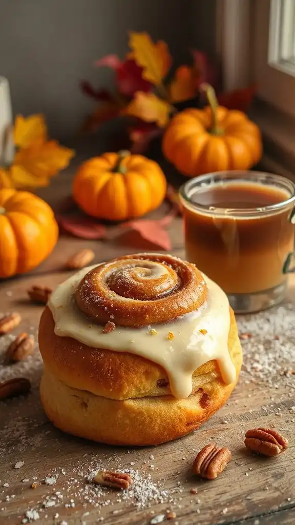pumpkin spice cinnamon rolls recipe