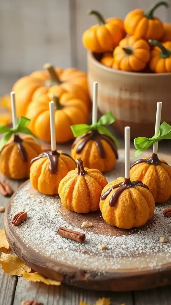 pumpkin spice cookie pops