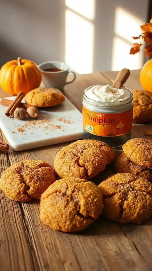 pumpkin spice cookies delightfully chewy