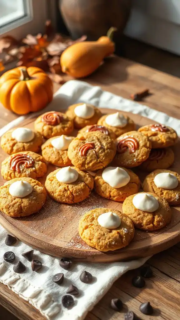 pumpkin spice cream cheese cookies