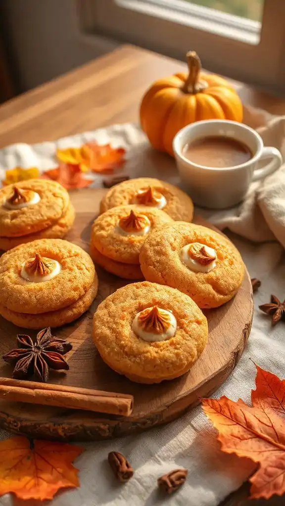 pumpkin spice cream cheese cookies