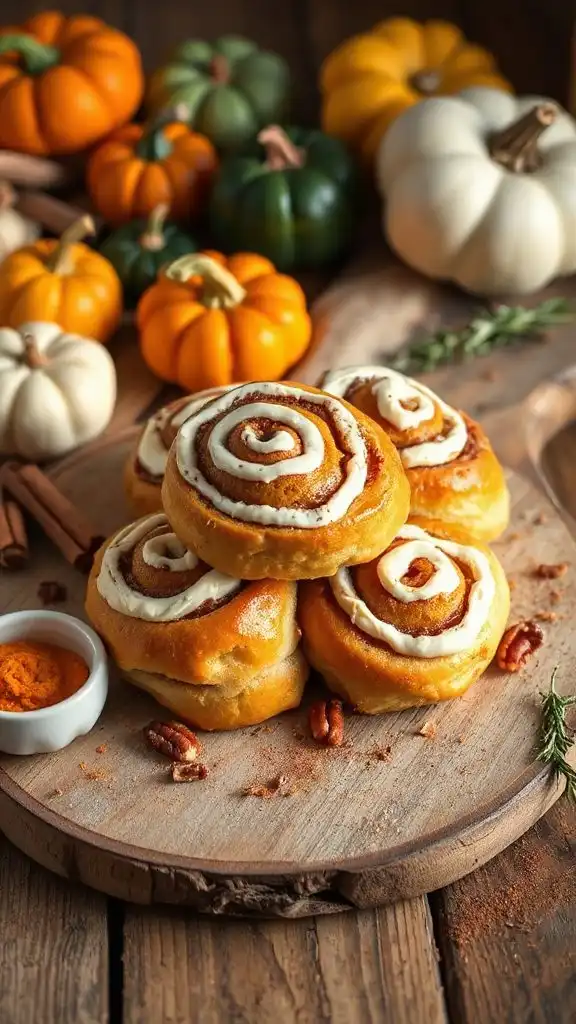 pumpkin spice dessert roll ups
