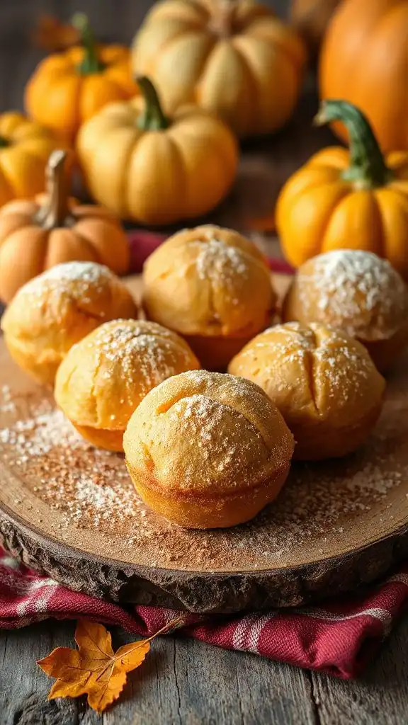 pumpkin spice doughnut drops