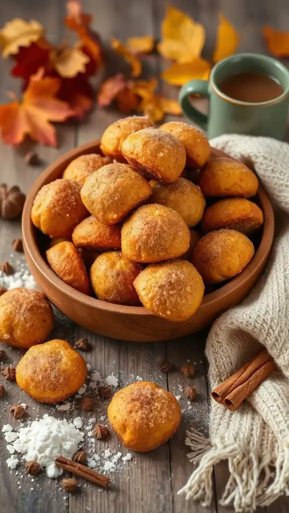 pumpkin spice doughnut drops