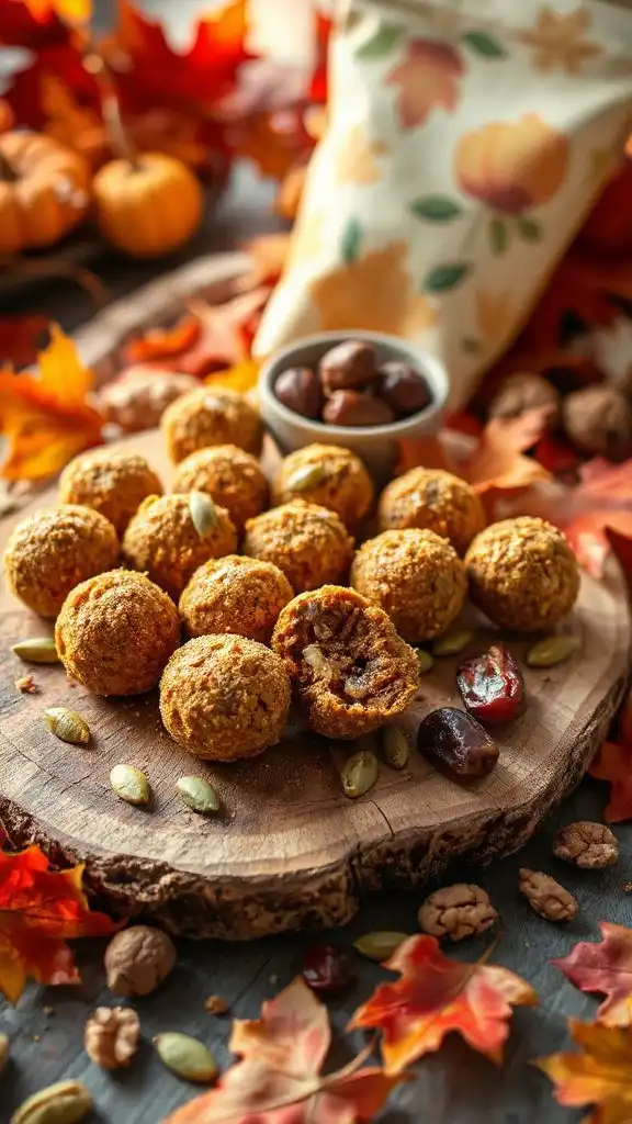 pumpkin spice energy balls recipe