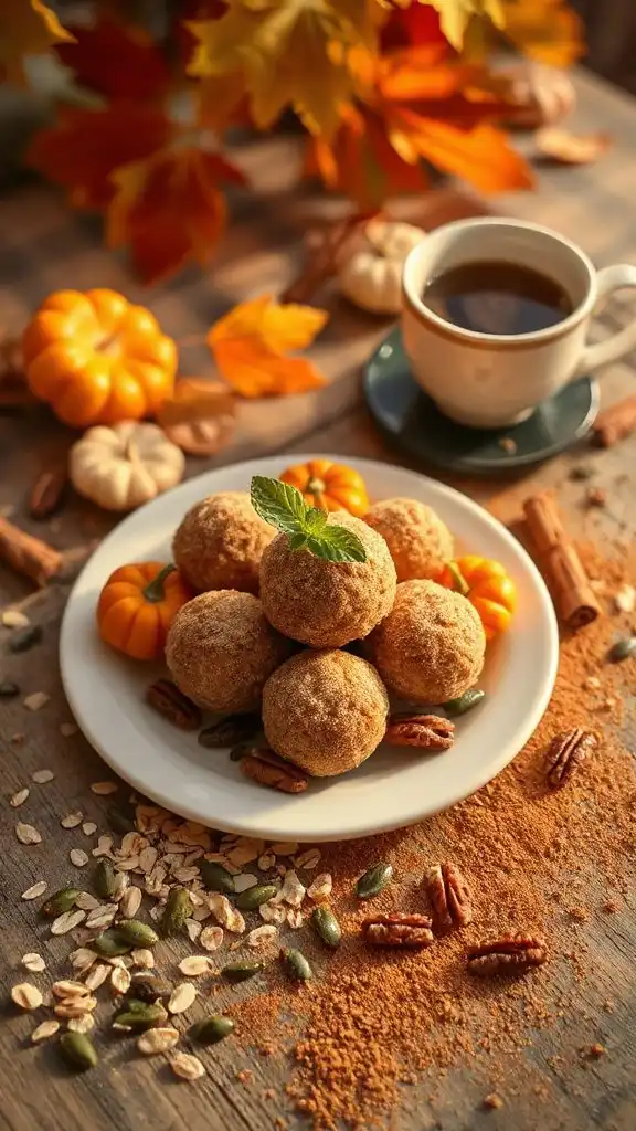 pumpkin spice energy bites