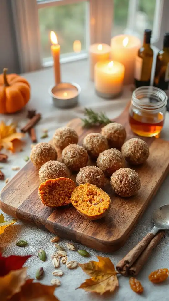 pumpkin spice energy bites