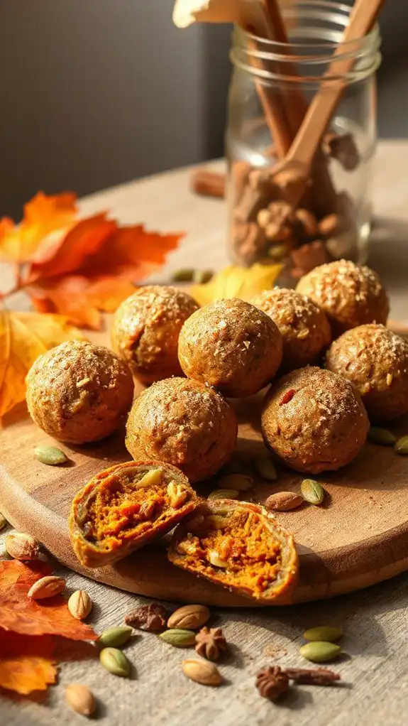 pumpkin spice energy bites