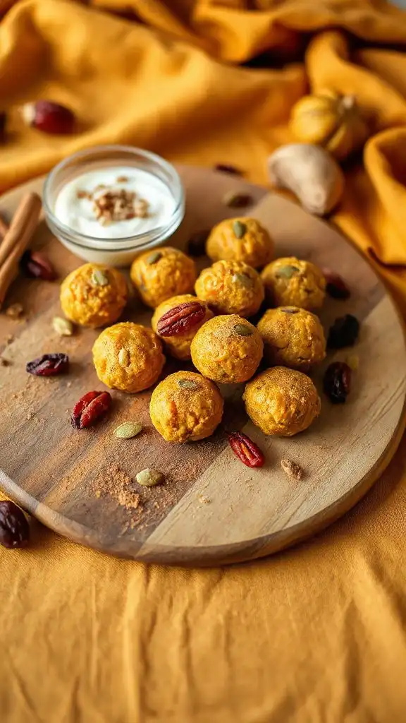 pumpkin spice energy bites