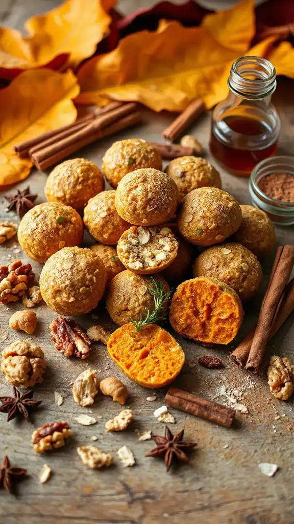 pumpkin spice energy snacks