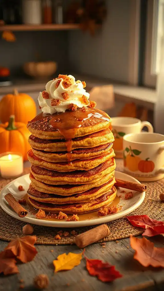 pumpkin spice flavored pancakes