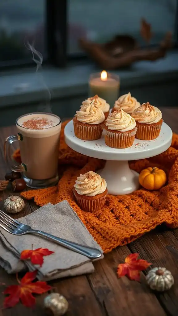 pumpkin spice latte cupcakes