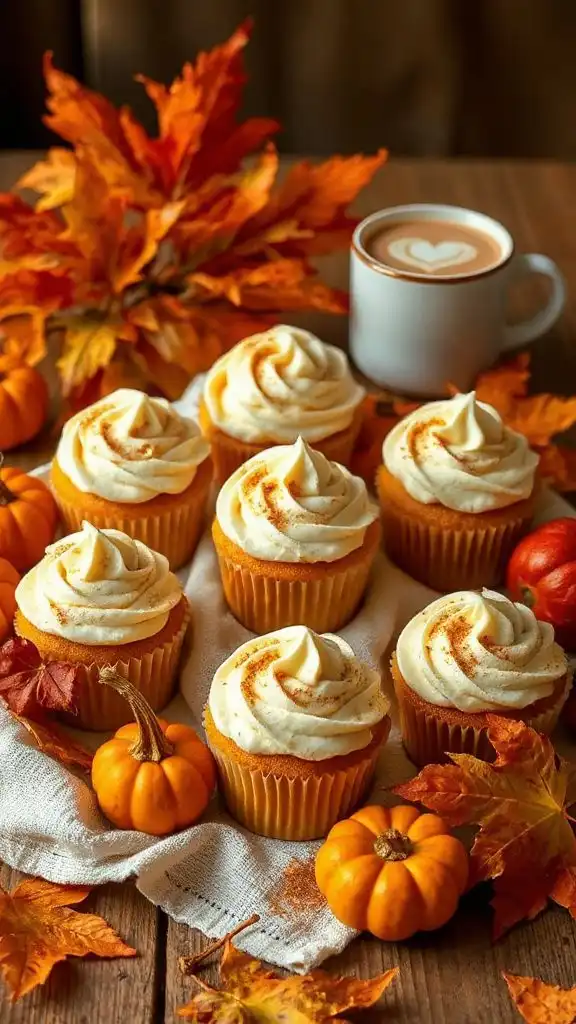 pumpkin spice latte cupcakes