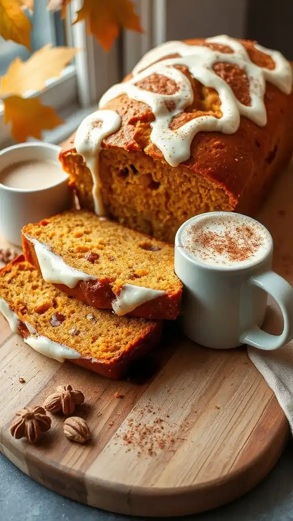 pumpkin spice latte loaf