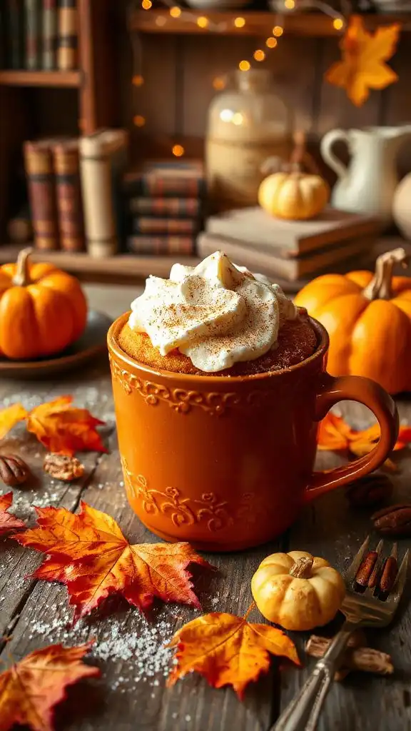 pumpkin spice microwave mug cake