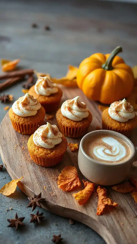pumpkin spice mini cakes