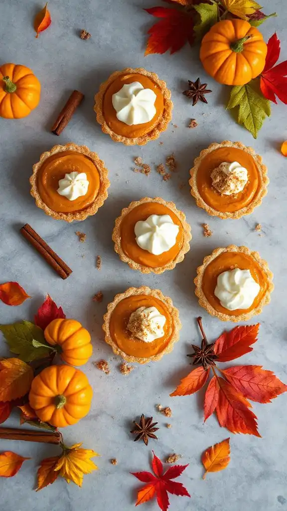 pumpkin spice mini tarts