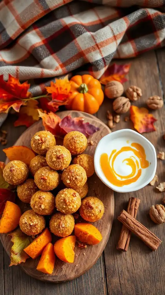 pumpkin spice no bake bites
