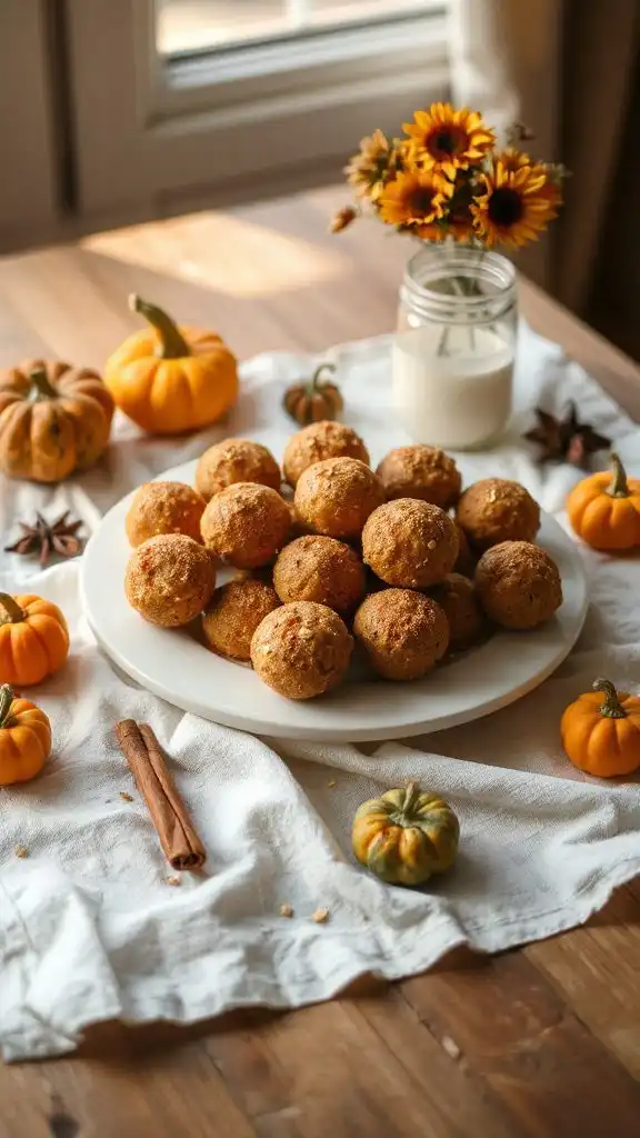 pumpkin spice no bake treats