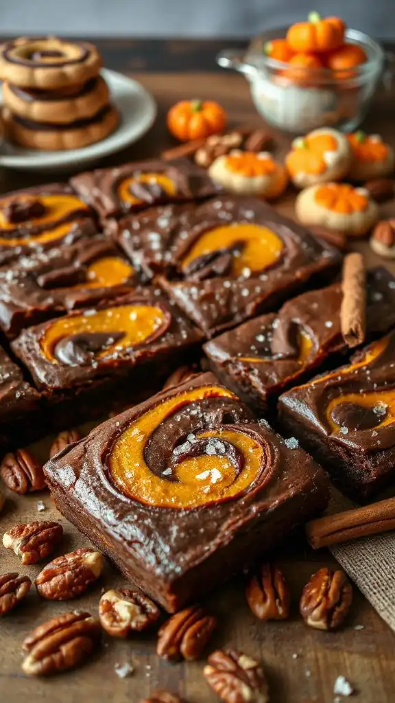 pumpkin spice nutella brownies pumpkin spice nutella brownies